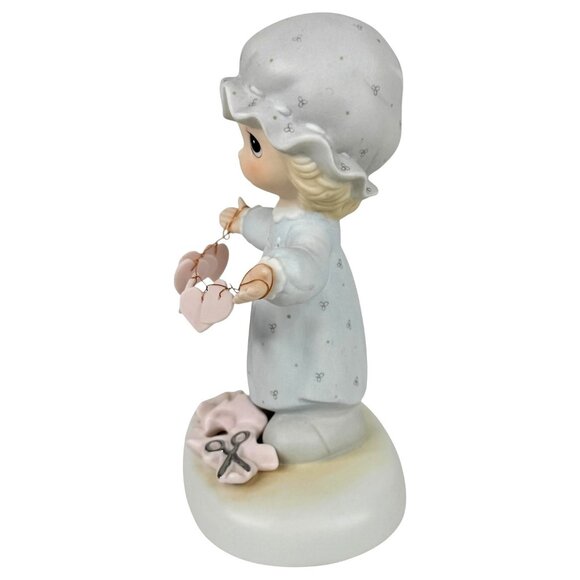 1983 Precious Moments Figurine You Have Touched So Many Hearts Valentine Day - Picture 6 of 8